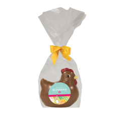 Poule lait décorée - 100g