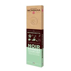 Monbanette chocolat noir amandes caramélisées