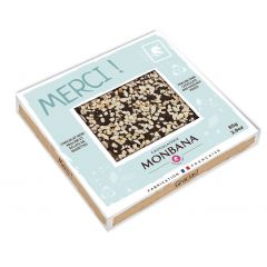 Tablette message "Merci" noir