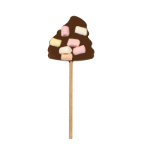 Sucette sapin chocolat lait guimauves
