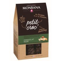 Petit croc' noir crêpe dentelle