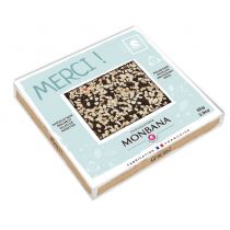 Tablette message "Merci" noir