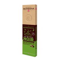 Monbanette chocolat noir fourrée praliné noisettes
