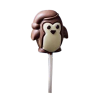 Sucette pingouin chocolat au lait