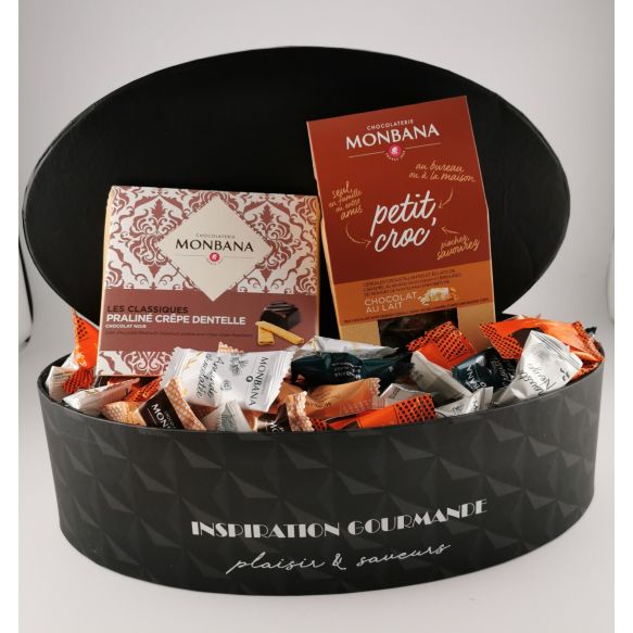 Assortiment de 15 chocolats fins au praliné - Monbana Chocolatier