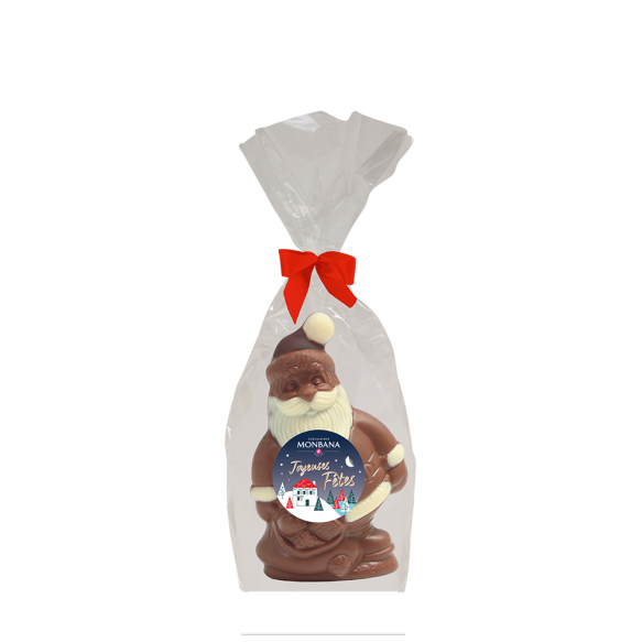 FRUTITOSCOM Père Noël Santa Claus Papa Noel avec 1000g de chocolat au lait